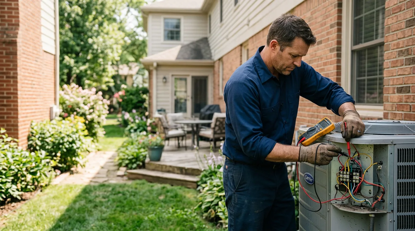 HVAC technician working near Arkoma, OK
